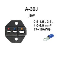 새로운 모델 hs-30j hs-40j 유럽 스타일 래칫 압착 공구 압착 플라이어 0.5-6.0mm2 다이 세트, hs30j 다이 세트