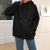 안감 퍼 후드 티셔츠 맨투맨 여성 후드티 캐주얼