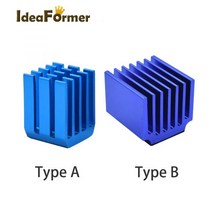 4/5/10 3D 프린터 부품 스테퍼 모터 드라이버 방열판 TMC2100 용 냉각 블록 LV8729 DRV8825 드라이브 모듈, 10pcs 유형 b