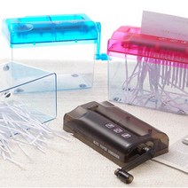 맥스 A6문서세단기 문서 파쇄기 개인정보유출방지 세단기, 핑크