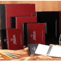 아트앤디자인 양장스케치북 트윈링 제본 B4 양장스케치북 하드커버스케치북 스케치북 드로잉북 크로키북