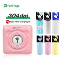 핸드폰사진인화기 사진출력기Peripage A6 미니 사진 블루투스 프린터 304 인치 당 점 포켓 마커 휴대 전화, 11 304 PK add 6 Roll