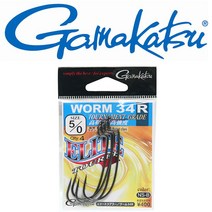 편집샵 털보낚시 털보낚시 가마가츠 웜 34R 훅.
