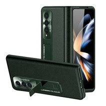 마그네틱 힌지 커버 Z 폴드 4 5G 케이스 Kickstand 유리 필름 가죽 힌지 보호 삼성 Z Fold4, 갤럭시 Z 폴드 4용, 녹색_중국