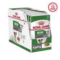 독 미니 에이징 파우치 12플러스 85g 12개 노령견 습식사료, 독 파우치 미니 에이징 12플러스 85g(12개)