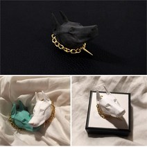 재규어방향제 랜드로버방향제 석고, 불독_버건디 라지