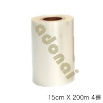 DIW4AA656 수동 실링 필름지 15cm X 200m 4롤 지 필름 컵실러지 실러필름 실러용비닐, 1, 1