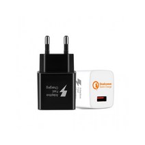 퀄컴 퀵차지3.0 고속충전기 12V 18W, 화이트