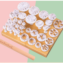 꽃 나뭇잎 떡 화과자 앙금 떡 케이크 슈가툴 슈가크래프트 플런저 설탕공예 스템프 도장, 옵션13