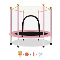 YN 멜킨스포츠 유아 트램폴린 가정용 실래 그물 보호대 트램펄린 방방이 다이어트, 1.4m 만 보호권 핑크