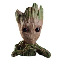 구피 악세사리 금붕어 부화통 3 스타일 pvc 귀여운 만화 나무 남자 수족관 장식 물고기 탱크 동굴 돌 장식 식물 꽃 냄비 분재 정원 홈 장식, b, 1개