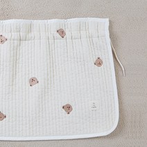 돗투돗x마롤로뜨 아기 차량용 누빔 햇빛가리개, 누빔 햇빛가리개_돗꼼 아이보리, 1개