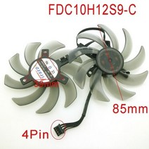 그래픽카드 팬 수리 부품 fdc10h12s9 c dc12v 0 35a 4pin 86mm vga geforce gtx1080 gtx1070 gtx1060 그래픽 카드, fdc10h12s9-c 세트