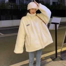원마일룩 마트갈때 방한 오버핏 후리스점퍼 무난한디자인 꼼꼼한마감