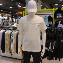 리트머스 리트머스 머쓱이 스몰워딩 노멀핏 크루넥 반팔티셔츠 LM7TU438 NC광주역점