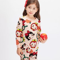 멜리스 유아 아동 애플걸 보온내의 겨울 실내복