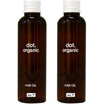 일본직발송 6. [AMAZON 한정 브랜드] DOT.7 헤어 오일 유기농 아르간 오일 시어 버터 씻어 흘리지 않는, 2개 세트, One Color
