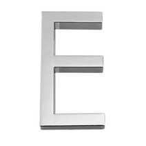 3D 집 번호 야외 숫자 표지판 60mm 플로팅 하우스 문자 문 알파벳 홈 검은 주소 명판, E-Silver