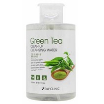 3w클리닉 클렌징워터 그린티 500ml 약산성 저자극 피지제거 노폐물제거 1차세안 순한 보습 모공관리
