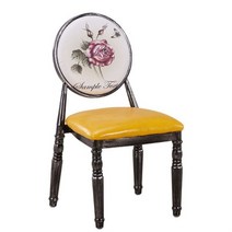 그림 풍경화 인테리어 식탁의자 북유럽 엔틱 빈티지 원목 주방 홈 체어, D, 1개