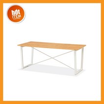 멜론 회의용 테이블 (회의실 사무실), W1800 X D900 X H720:화이트+원목