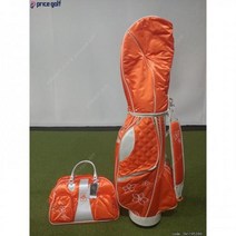 (진열.새상품) 경량 여성용 골프 백세트 (캐디백보스턴백) 오렌지 색상., 기본 : 상세페이지 참조