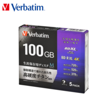 Verbatim M-DISC BD-R XL 100GB 블루레이 디스크 5팩, 100GB 5매