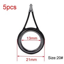 폴대수리키트5개/대 3mm-23mm 내부 직경 빈티지 타원형 낚시 톱 링 가이드 극 수리 키트 라인 세트, 06 20