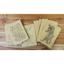 문화가게 민화체험 한지액자만들기3(230x320) DIY 반제품, 5번 책거리
