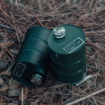 휴대용 미니 등유통 캠핑 아웃도어 오일통 휘발유통 석유통 스테인리스, 밀리터리그린