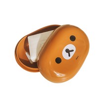 리락쿠마 뚜껑 비누곽, 브라운, 1개