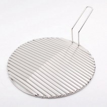 석쇠 고기판 A 불판 캠핑 그릴판 원형 그릴 조개구이, 350mm
