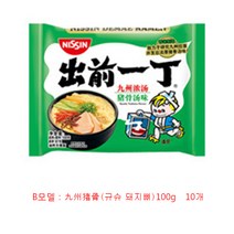 미루시노 일본 NISSIN 봉지 라면 100g 10개 WDG 701, B모델