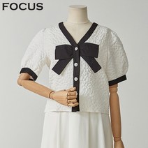 포커스 엠보싱리본블라우스 FBM2D7PBL0292