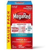 Schiff MegaRed 쉬프 메가레드 오메가3 크릴 오일 브레인 조인트 헬스 서포트 65소프트젤