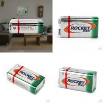 로케트 9V 알카라인 로케트건전지, 1개
