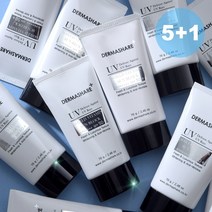 대용량 선크림 데일리 선스크린 썬블럭 썬케어 워터프루프 물놀이 세미 매트 더마쉐어 UV 쉴드 비타민 톤업 선블럭 SPF50+PA++++, 70g 5개+썬멀티밤1개(사은품)