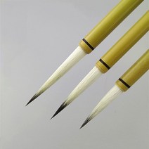 붓걸이 붓거치대 서예3개/몫 슬림 중국어 회화 브러시 라이너 날씬한 골드 서예 쓰기, 한개옵션0