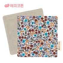 해피코튼 티코스터, 로맨틱플라워 네이비, 1개