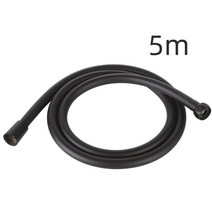 PVC 방폭 샤워 스프레이 노즐 샤워기 호스 1.7m 방열 내압 내구성 우수, N타입블랙5m개