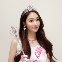 생일 파티 용품 명품 공주 세트 7종, 핑크
