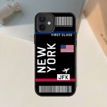 시카고밴더 보스턴 뉴욕 마이애미 시카고 비행 티켓 소프트 TPU 커버 폰 케이스 Apple IPhone 11 Pro XS MA, 01 a1_08 for 12 or 12 Pro