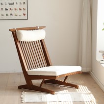 의자 원목 쿠션 라운지체어 1인 코노이드 의자, 레트로 색상