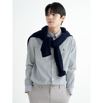 [빈폴][ESSENTIAL] [SLIM] 그린 1도 스트라이프 셔츠(BC2764E02M)