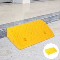 문턱경사로 50X27X11CM 노랑 계단진입판 계단경사로 장애인경사
