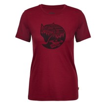 Fjällräven 피엘라벤 아비스코 울 FOX SS 여성 - 기능성셔츠 POMEGRANATE 레드-다크 네이비5637911945