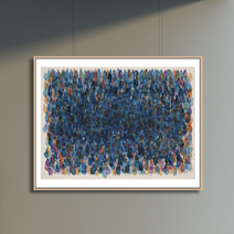 그림닷컴-From Point(점으로부터) 이우환 Lee Ufan 액자포함, 마운팅화이트
