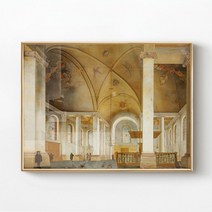 유럽식 복고풍 고급 장식 그림 거실 현관 벽화 고전 건축 벽화 기독교액자 성경액자, C 타입 60x80