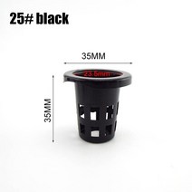 10pcs 수경 메쉬 냄비 야채 심기 바구니 토양 재배 플라스틱 식물 뿌리 자 컵 수족관 육성, 01 NO.25