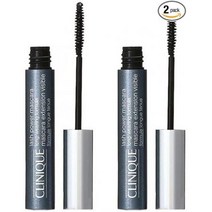 클리니크 CLINIQUE 러쉬 파워 마스카라 롱 웨어링 포뮬러 6 mL[01 블랙 오닉스][2개 세트][병행 수입품], one option, one option